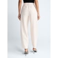 thumbnail image 3 of Devil Wears Prada Scoop Collection Women’s and Women's Plus High Rise Pleated Trousers, 30" Inseam, Sizes 0-26W, 3 of 5