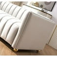 thumbnail image 3 of Glam Fabric Upholstered Solid Wood Frame 82.7" Art Deco Sofa, 3 of 4