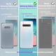 thumbnail image 2 of Funda híbrida transparente a prueba de golpes KIOMY para Samsung Galaxy S10, 2 of 8
