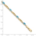 thumbnail image 4 of 10k Diamond and Blue Topaz Bracelet, 4 of 5