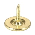 thumbnail image 5 of Uxcell 11mmx10mm Clavos de Madera de Cabeza Plana Color Dorado Paquete de 50, 5 of 5