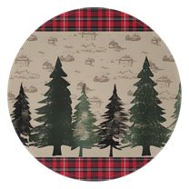 Red and Green Christmas Pattern Round Blanket,Comfortable Soft Flannel Throw Blanket,All Season,Warm Lightweight Blankets for Sofa Bed Couch Living Room Chair 47"x47"