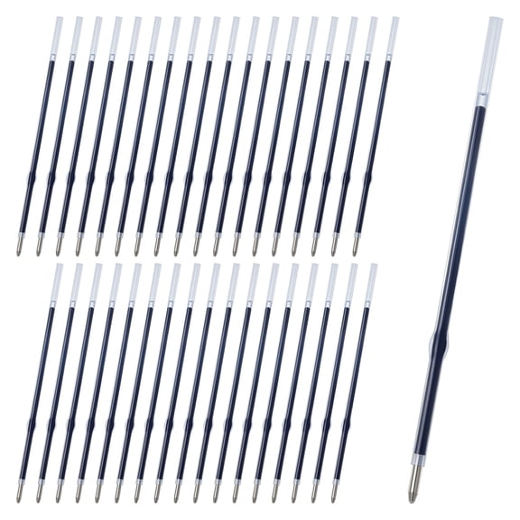CCOCC 36Pcs Ballpoint Pen Refills Blue Ink Medium Point 1.0Mm Tip Smooth Writing Pen Refill (36 Blue)