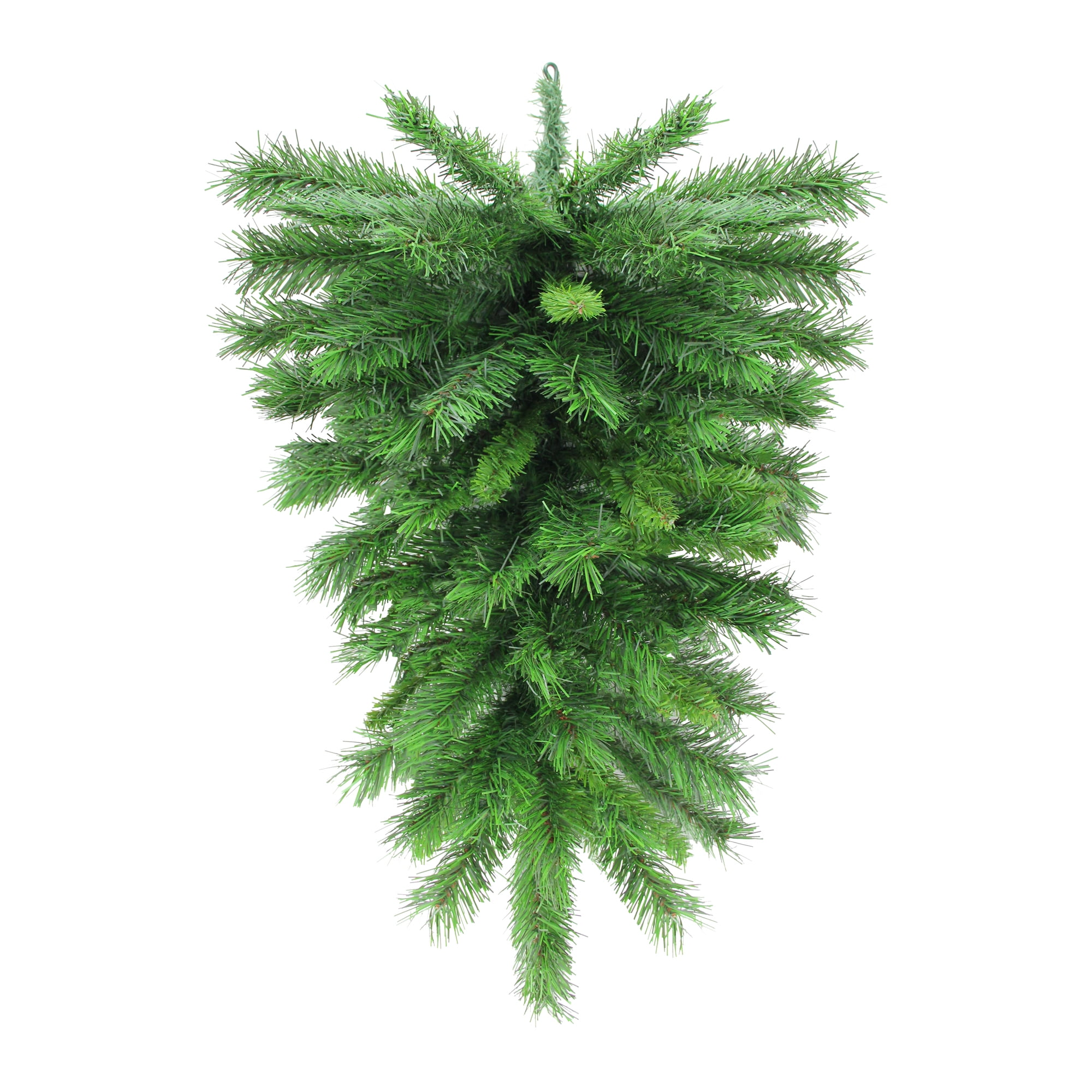 Unlit Northlight 32 Canadian Pine Artificial Christmas Teardrop Swag