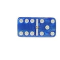thumbnail image 3 of Marion & Co. Domino Double Six Dark Blue Marbleized Jumbo Tournament Professional Size with Spinners in a Dovetail Sheesham Wood Box, 3 of 3