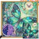 thumbnail image 1 of 5D DIY Taladro Cuadrado AB Parcial Mariposa Kit 35x35cm, 1 of 9