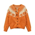 thumbnail image 3 of Halloween Sweater for Women Cute Cardigan Cable Knit Cardigan Womens Fall Outfits Cardigan with Pockets Oversized Cardigan Sweaters Winter Sweaters Slouchy Cardigan Baggy Sweater, 3 of 4