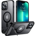 thumbnail image 1 of Temdan Magnetic Compatible with iPhone 16 Pro Max Case, [Built-in Invisible Kickstand][Compatible with MagSafe] [Military Grade Shockproof] Slim Thin Phone Case for iPhone 16 Pro Max 6.9" ,Black Matte, 1 of 5