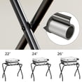 thumbnail image 3 of HOOBRO Portaequipajes, soporte plegable de metal para maleta para habitación de invitados, soporta hasta 100 lb, 27 x 15,3 x 22 pulgadas, marco de acero, correas de nailon, hotel, dormitorio, armario,, 3 of 5