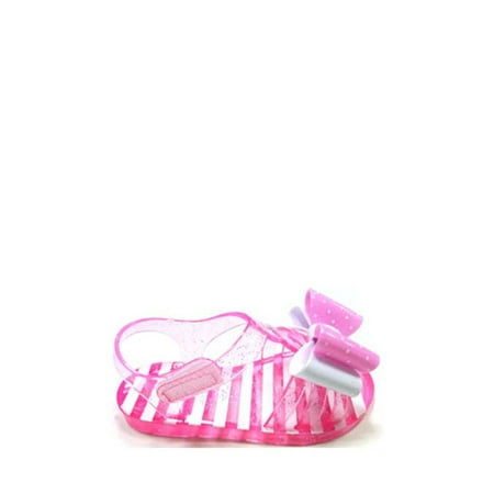 Green Jelly Sandals - Toddler Girls' Double Bow Jelly Sandal