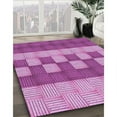 thumbnail image 3 of Ahgly Company Machine Washable Indoor Rectangle Transitional Violet Purple Area Rugs, 6' x 9', 3 of 7