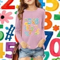 thumbnail image 2 of Tisuna Toddler Crewneck Sweatshirts Girls Breathable Number Print Sweatshirt Teen And Youth Going Out Long Sleeve Pullovers Size 9-10 Years, 2 of 4