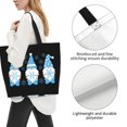 thumbnail image 7 of Lafuoo Christmas Gnome Snowflake Pattern Single-Shoulder Shopping Bag, Hand-Held Storage Bag Suitable for Work and School, Unisex-One Size, 7 of 7