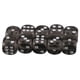 thumbnail image 1 of Dados de seis caras D6 para juegos de rol, suministros para fiestas, juegos DND, enseñanza de matemáticas Negro, 1 of 9