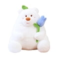 thumbnail image 3 of LeeQinersw Bear Plush Soft Stuffed Toy with Rose Plush Bear Plush Toy for Mother's Day Kids white 35cm, 3 of 9