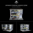 thumbnail image 3 of 1/64 Diorama Diecast Car Garage Model, LED Lighting Japanese Multi-Story Parking Lot Model Display Case, Building Model Garage, for Diecast Car Models Display, Cars Storage, Display Box, 3 of 17
