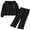 Black, variant on OYYN Girls Graphic Jogging Suits Sweatsuits 2 Piece Set Oversized Hoodie and Sweatpants Clothes (Black 5-6 Years)