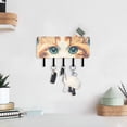 thumbnail image 6 of Cat Pixel Key Holder for Wall Mail Holder Organizer with 5 Key Hooks Wall Mount Key Rack with Shelf, 6 of 6