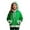 C-Green184, variant on Kids Boy Girl Fuzzy Trim Zip Up Hoodies Jackets Long Sleeve Hooded Drawstring Sweatshirt Coat With Front Pockets For Daily Outdoor Wear Leisure Outerwear