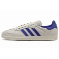 thumbnail image 3 of SZ 4.5M/5.5W Adi - das X Pharrell Williams HUMANRACE Unisex Samba Shoes, WHITE/BLUE, 3 of 6