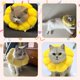 thumbnail image 2 of Collar de recuperación para perros pequeños y gatos, lindo cono de cuello de girasol después de la cirugía (xs), 2 of 5