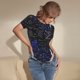 thumbnail image 3 of Balery Physical Formulas Body de cuello redondo de manga corta para mujer Tops de manga corta Tops básicos-XX-Large, 3 of 7