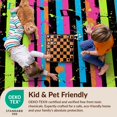 thumbnail image 4 of Design&I 3'x5' Ultra Soft Throw Mat, Record Vinyl Retro Turntable Stripes Musical Notes Paint Splatter None Fluffy Washable Easy Care Indoor rug for Bedside Hallway, 4 of 7