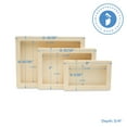 thumbnail image 4 of Small Rectangle Cradled Canvases, 50 Sets of 3 Blank Wooden Signs for Crafts, Resin Art Substrates, and DIY Craft Tray, by Woodpeckers, 4 of 8