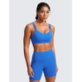 thumbnail image 2 of CRZ YOGA Softness Butterluxe V Neck Sports Bras for Women Workout Top Wireless Yoga Bras, 2 of 6