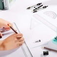 thumbnail image 4 of Reusable Metal Compass Set, Precision And Quality Drawing Tools For Students, Includes Ruler, Squares, Compass, Protractor, Pencils, Eraser, Sharpener, Refills, 4 of 4