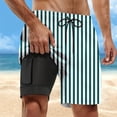 thumbnail image 2 of FUZHIQ Men Plus Size Beach Pants Fashion Hawaiian Print Quick Dry Vacation Beach Shorts with Soft Mesh Lining Upf 50+ Sun Protection Swimwear Bathing Suits,S, 2 of 5