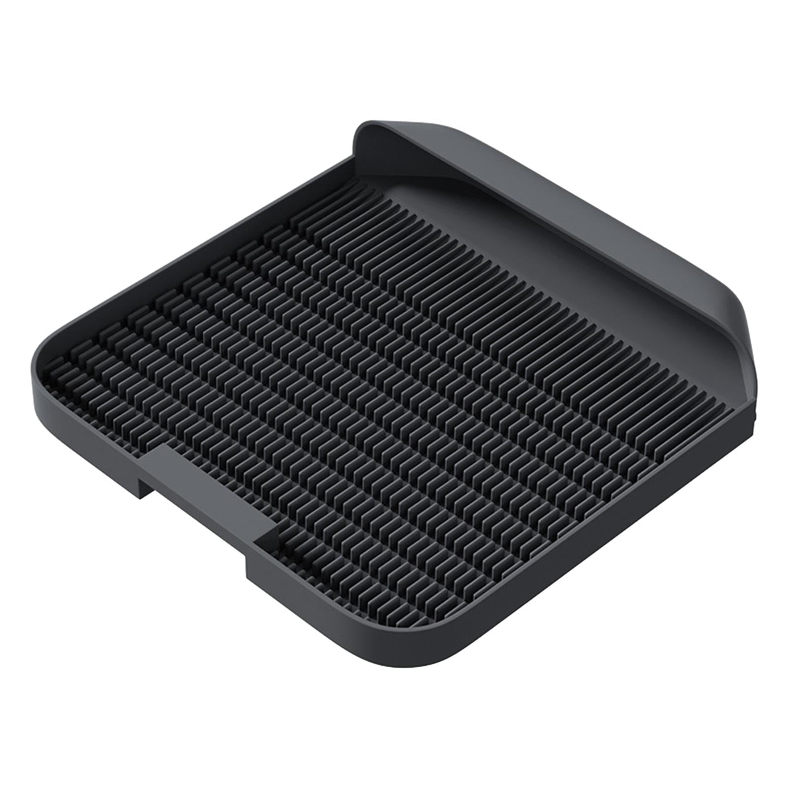 Bvdfgk Cat Litter Mat Pedal Kitty Litter Pad Portable Anti Slip Cat Litter Trapping Mat Black