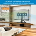 PERLESMITH Swivel TV Stand for 3270 inch TVs, Universal Table Top TV