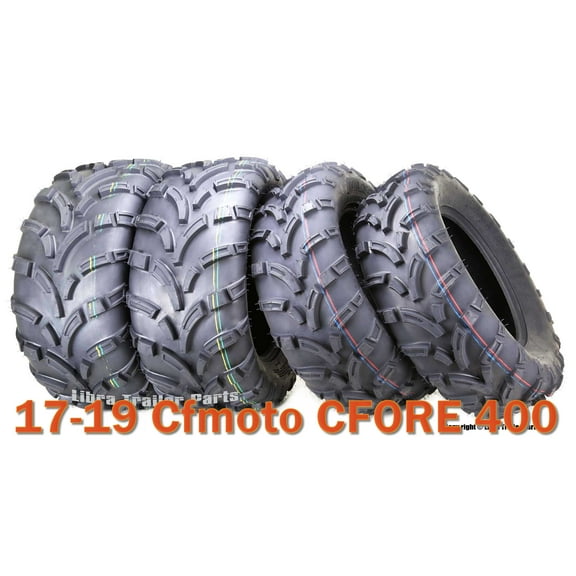 17-19 Cfmoto CFORE 400 ATV Tire Set WANDA 25x8-12 25x10-12 lite Mud