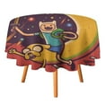 thumbnail image 3 of Adventure Time Round Tablecloth Print Decorative Table Cover Washable Table Cloths for Dining Party Picnic 60x60in, 3 of 8