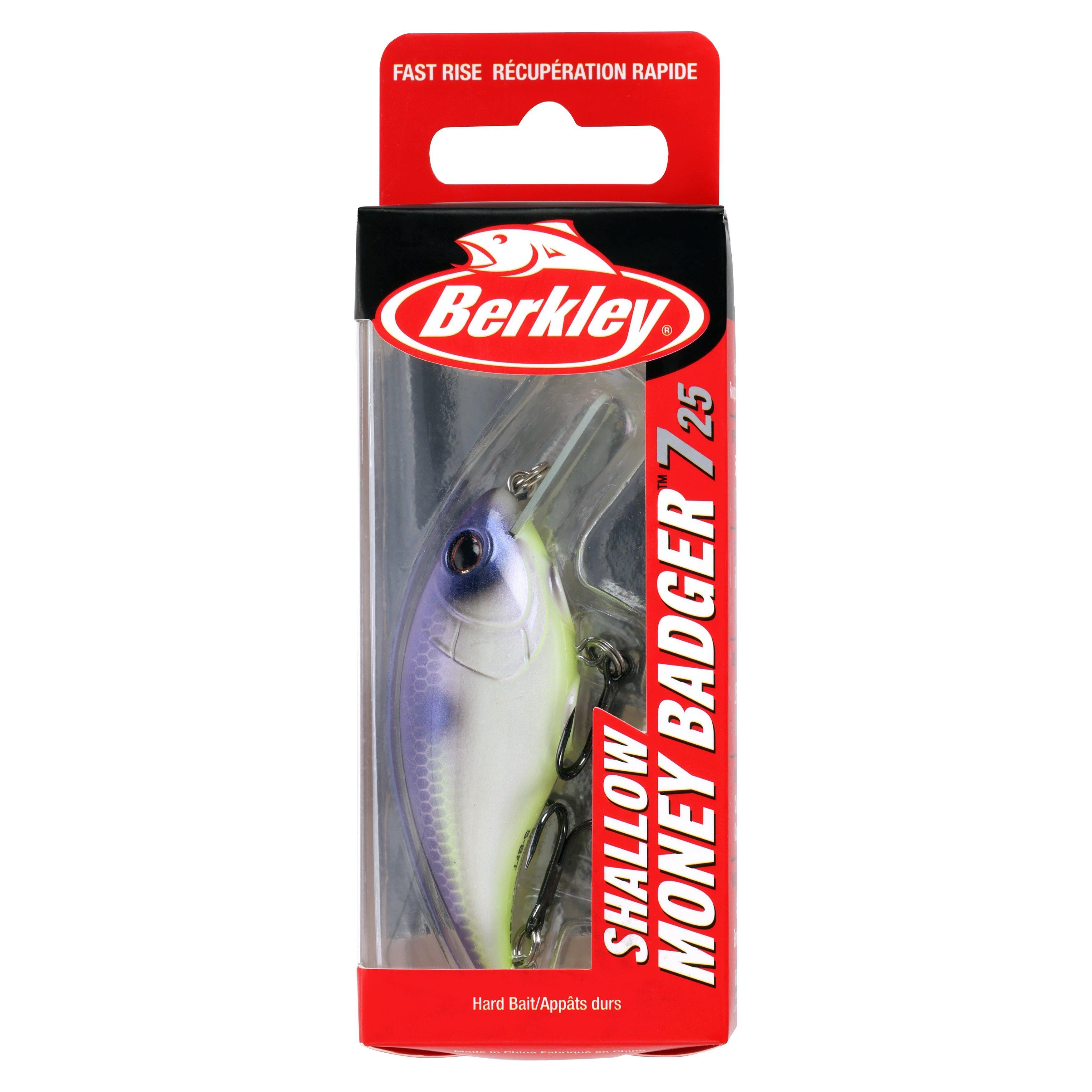Shallow Money Badger Fishing Crankbait, 2.75 in, Purple Glimmer