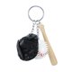 thumbnail image 5 of Llavero de bate de béisbol, llavero de béisbol, regalo de cumpleaños, recuerdo, llavero de sóftbol Negro, 5 of 9