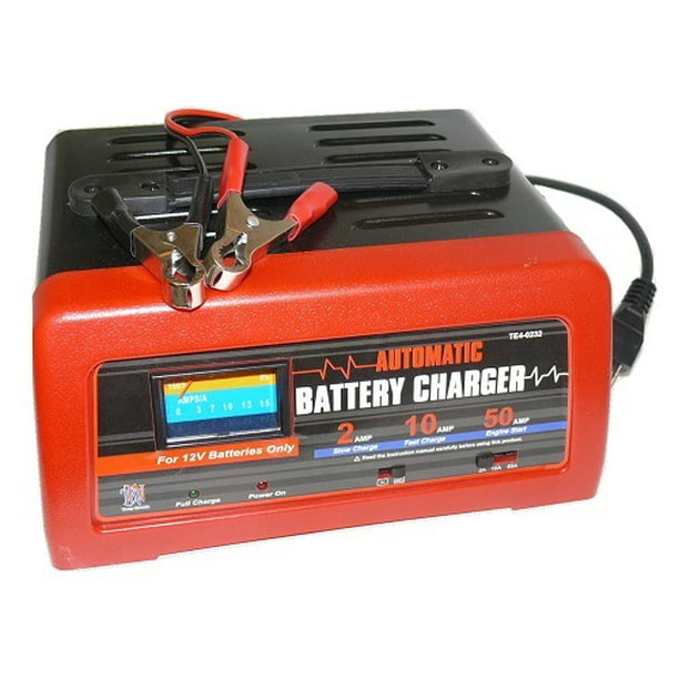 10/2/50 Amp 12V Manual Charger Engine Start Emergency Battery Starter