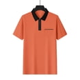 thumbnail image 4 of Mens Casual Manga Corta Botón Abajo Camisas, Verano Casual, Cremallera Solapa Bolsillo Turndown Collar Camisa, 4 of 8