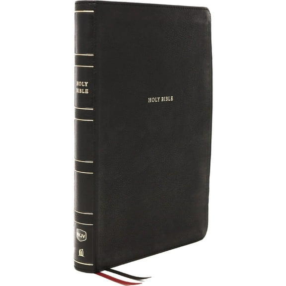 Nkjv, Reference Bible, Super Giant Print, Leathersoft, Black, Thumb Indexed, Red Letter Edition, Comfort Print: Holy Bib, (Hardcover)