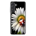 thumbnail image 1 of MUNDAZE Samsung Galaxy S23 Plus Cute White Daisy Red Ladybug Double Layer Phone Case Cover, 1 of 6