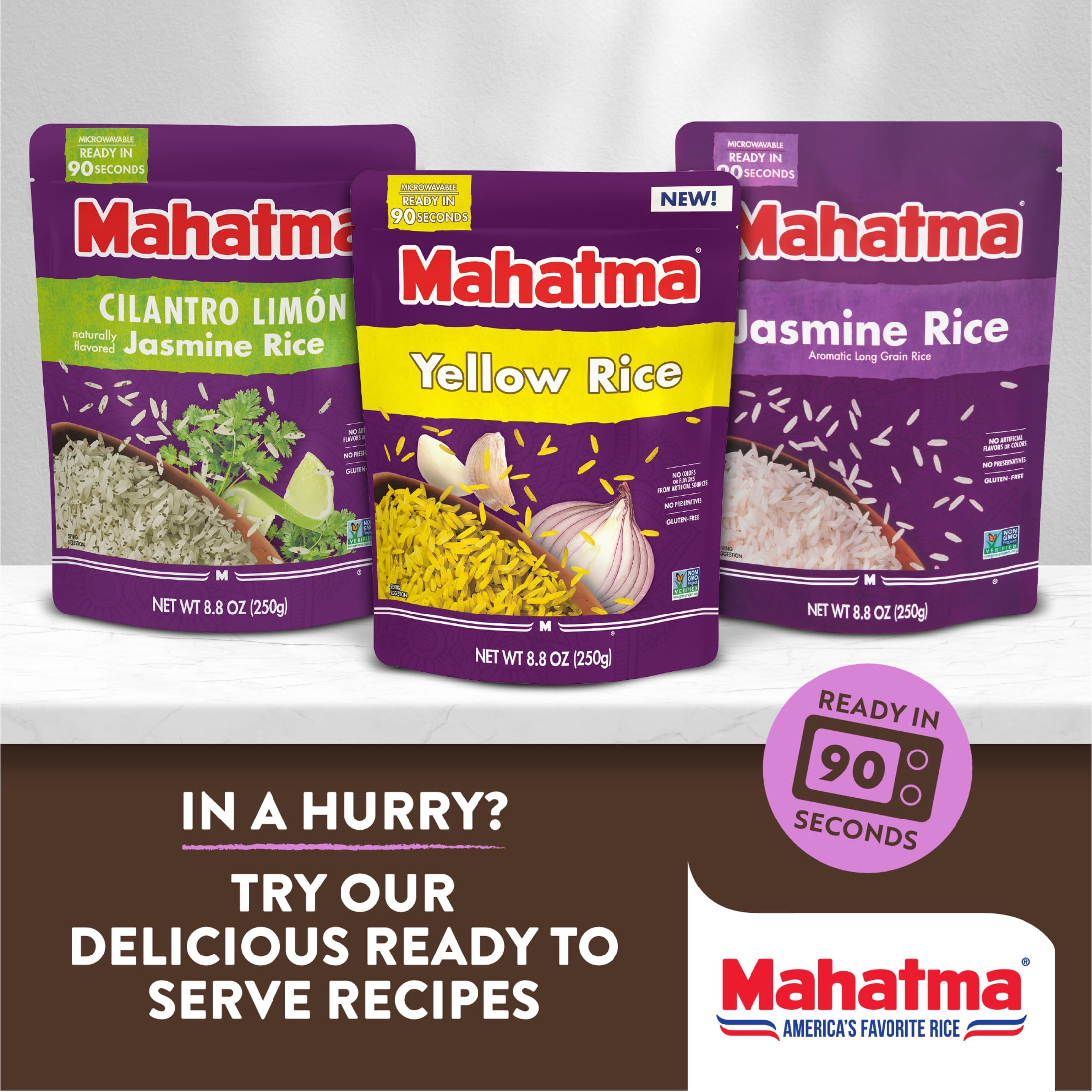 Mahatma Jasmine Brown Rice, Thai Fragrant Whole Grain Rice, 2 lb Bag
