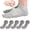 #01 Gray, variant on 5 Pairs Men's Five Finger Toe Socks Premium Cotton Low Cut No Show Socks Breathable Soft Athletic Running Toe Liner Socks ,One Size,Gray