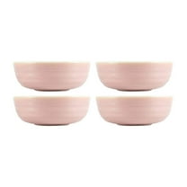 Pink Pott dia.5.75" h:2" 16 oz. Round Pink Porcelain Bowl (Set of 4)