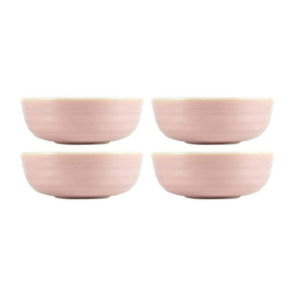 Pink Pott dia.5.75" h:2" 16 oz. Round Pink Porcelain Bowl (Set of 4)