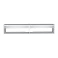 thumbnail image 3 of White Floating TV Stand with Built - in Cable Hole | Suitable for 60 - 69 Inch TVs in Bedrooms | Keep Cables Neat and Media Area Tidy, 3 of 4