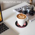 thumbnail image 6 of Black Valentines Day Coasters Set of 2, Absorbent Coasters for Drinks, Love Hearts Romantic Farmhouse Coaster for Desk Coffee Table Protection, Home Decor House Warming Gifts 4", 6 of 8