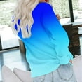 thumbnail image 4 of Jsaierl Womens Sweatshirts Plus Size Gradient Trendy Sweatshirts Round Neck Fall Pullover Tops Oversized Long Sleeve Shirts Deals Of the Day, 4 of 6