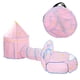 thumbnail image 2 of Tienda De Juegos De Túnel Para Gatear, Tienda De Campaña Para Bebés, Juego Social Para Niños Pequeños ZAQW Rosa, 2 of 8