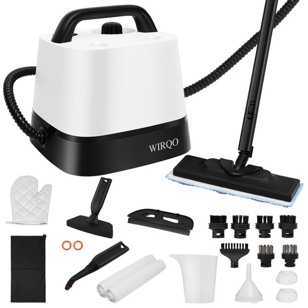 Limpiador a vapor WIRQO 1500 W 1,5 L con 24 accesorios